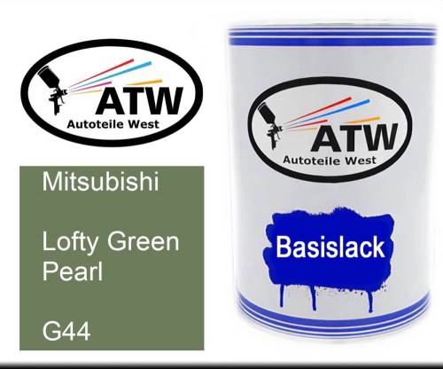 Mitsubishi, Lofty Green Pearl, G44: 500ml Lackdose, von ATW Autoteile West.